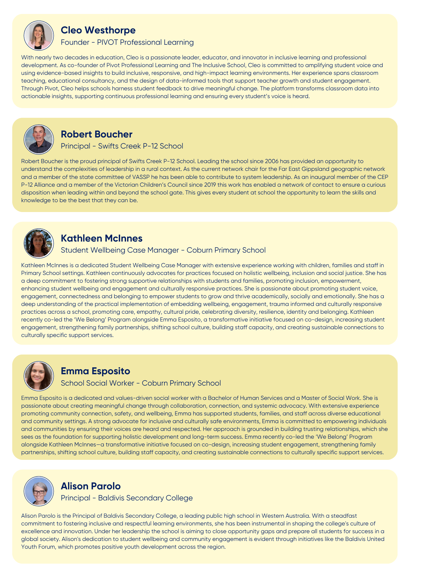Lead the Way Keynote Speakers